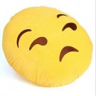Unamused Emoji Cushion Pillow - Dissatisfied Unimpressed