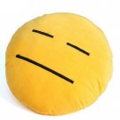 Expressionless Robot Face With Straight Mouth Emoji Cushion Pillow