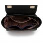 Single Side Sling Wings Embossed Swing Hand Bag - Black