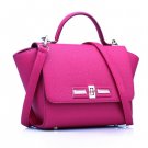 Single Side Sling Wings Embossed Swing Hand Bag - Pink