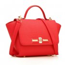 Single Side Sling Wings Embossed Swing Hand Bag - Bright Red