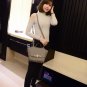 Single Side Sling Wings Embossed Swing Hand Bag - Grey