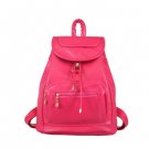Double Strap Schoolgirl Travel Style Drawstring School Bag Backpack - Pink