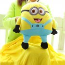Despicable Me Minion Cute Soft 5 in 1 Blanket Pillow Handwarmer Bolster Combo Set - Double Eye