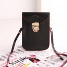 Single Side Sling Mini Envelope Purse Pouch Bag - Portrait Black