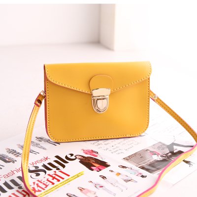 Single Side Sling Mini Envelope Purse Pouch Bag - Landscape Yellow