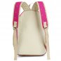 Double Strap School Travel Style Casual Canvas Backpack - Rose Red Candy