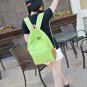 Double Strap School Travel Style Casual Canvas Backpack - Fruit Green Candy