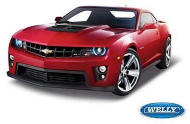 WELLY 1:24 RC model Chevrolet Camaro ZL1 red color Radio Control car