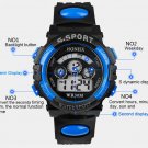 Sports Watches Men Luminous Digital Watch Digital wristwatches Blue