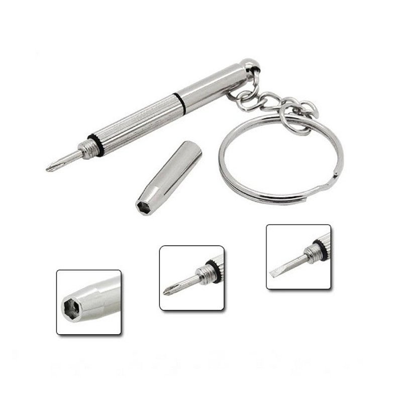 Sunglasses Eyeglass Cellphone Watch Repair Keychain Screwdriver Tool