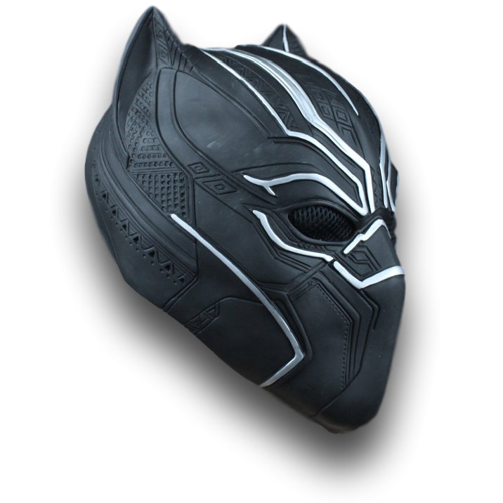 Black Panther 2018 Masks Cosplay Latex Mask Helmet Costume Realistic ...