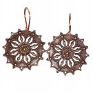 Copper Focal Earrings