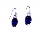 Deep Sea Blue Quartz in a Horse-Style Sterling Silver Setting