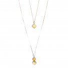 Layered Checkercut Citrine and Citrine Pair Necklaces