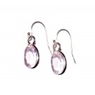 Romantic Rose Quartz in a Horseshoe-Style Sterling Silver Setting