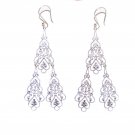 Silver Filigree Chandelier Earrings