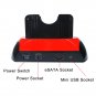 2.5" 3.5" HARD DRIVE SATA IDE DUAL HDD DOCK DOCKING STATION CARD READER USB PORT