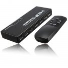 5 Ports 1080P Remote HDMI Switch Switcher Selector Splitter For HDTV PS3 DVD STB