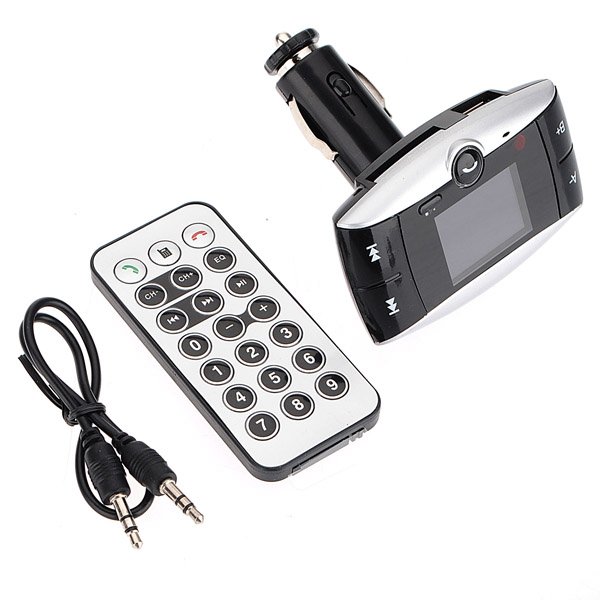 Wireless Bluetooth Car MP3 Player FM Transmitter Hands Free USB SD MMC Remote Kit