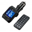 Wireless Car Kit MP3 FM Radio Remote 5m Transmitter SD MMC 1.4 Inch LCD Screen