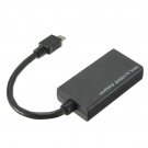Universal MHL Micro USB to HDMI Adapter Cable For Cell Phone Black