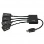 4 In 1 Micro USB Power Charging Host OTG Hub Adapter Cable