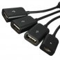 4 In 1 Micro USB Power Charging Host OTG Hub Adapter Cable