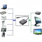 1080P Mini HDMI Male To VGA Female Video Converter Adapter HD Cable
