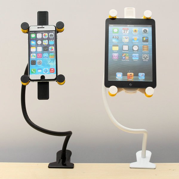 360 Degree Rotating Bed Table Mount Clip Holder Stand For Tablet
