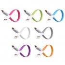 22cm Magnet Flat 5Pin Micro USB Data Sync Charger Cable For Tablet