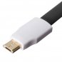 22cm Magnet Flat 5Pin Micro USB Data Sync Charger Cable For Tablet