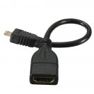 Micro HDMI Male D to HDMI Female A Jack Adapter Cable Convertor