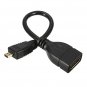 Micro HDMI Male D to HDMI Female A Jack Adapter Cable Convertor