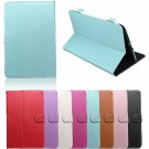 Universal Rotating Slim PU Leather Stand Case Cover For 9 inch Tablet