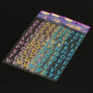 Glitter Crystals Alphabet Letter Stickers Self DIY A-Z Words Decor