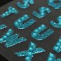 Glitter Crystals Alphabet Letter Stickers Self DIY A-Z Words Decor