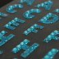 Glitter Crystals Alphabet Letter Stickers Self DIY A-Z Words Decor