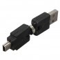 USB 2.0 A Male to Mini Male 360 Rotation Extension Adapter Connector