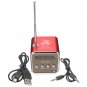 TD-V26 Transparent Micro Mini Speaker With FM Radio SD/TF