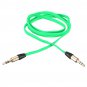 1M 3.5mm Braided Gold AUX Male To Male Stereo Audio Cable For MP3 PC iPod Car Mobile
