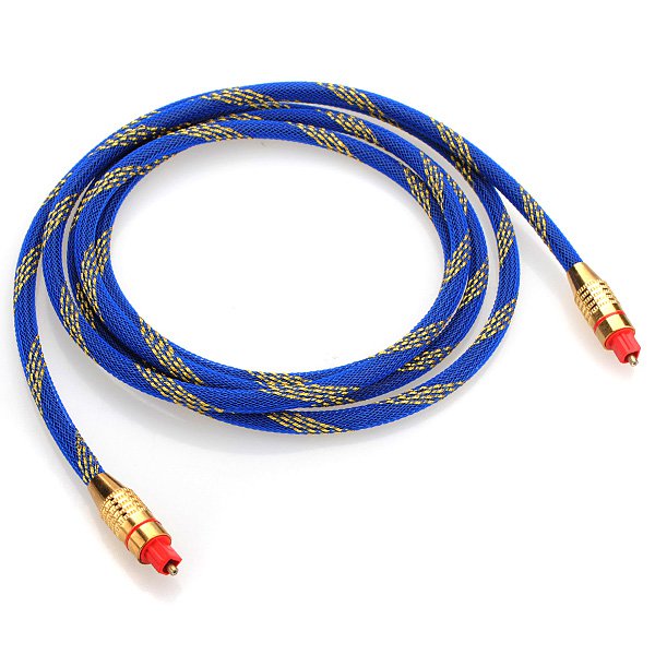 Premium 2M Toslink Digital Optical Fiber Audio Cable 6.5FT OD 5.0