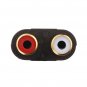 Gold Plated 3.5mm Stereo Audio Male Plug To 2 RCA Female Y Splitter Adapter