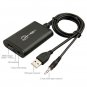 1080P USB to HDMI Video Adapter Converter 3.5mm Audio Cable For PC HDTV