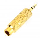 Female to 3.5mm 1/8 Male Plug Stereo Earphone Audio Adapter Converter
