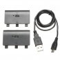 Play Recharge Controller Cable + 2 Battery Power for XBOX ONE