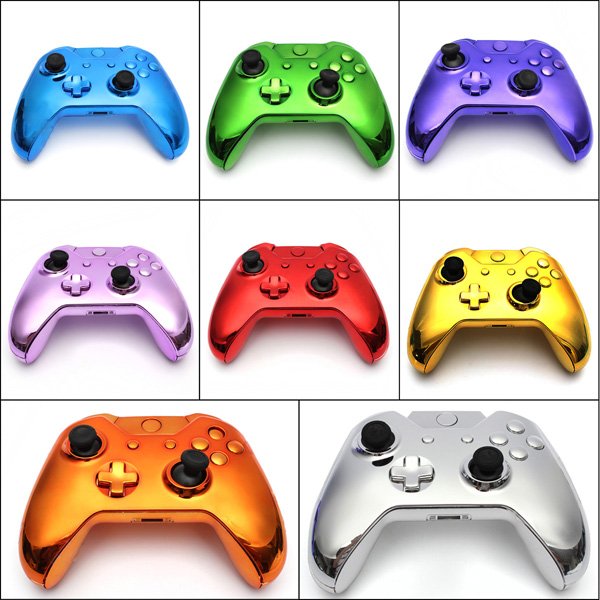 Wireless Controller Full Shell Case Housing for Xbox One Chrome