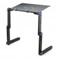 Folding Table Stand For Notebook Laptop in Black and Rose red