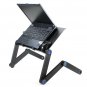 Folding Table Stand For Notebook Laptop in Black and Rose red