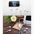 Universal 3.5mm 1 Male to 2 Female Audio Headphone Splitter Adapter